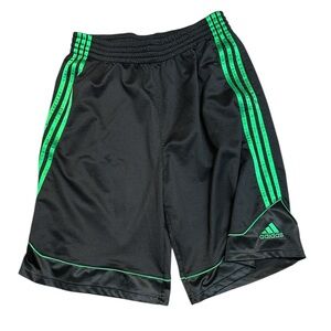 Adidas Men’s Black/Green Basketball Shorts XL